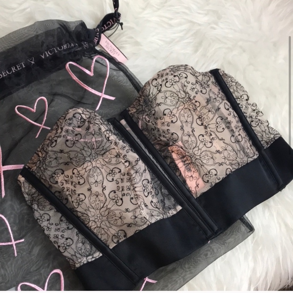 VICTORIA’S SECRET Unlined Strapless Bustier Bra M - Picture 3 of 8